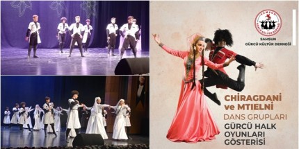 Samsun'da Gürcü Halk Oyunları Gösterisi Beğeniyle İzlendi